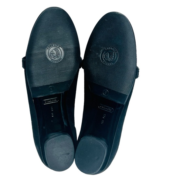 Coach Black Suede Flats ELISSA Shoes Size 8B - Picture 8 of 14